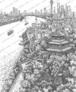 Tokyo City Coloring