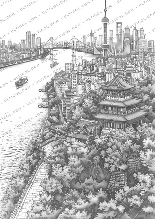 Tokyo City Coloring