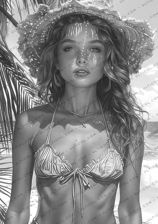 Tropical Girls Coloring