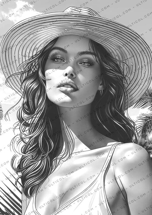 Tropical Girls Coloring