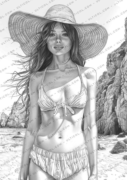 Tropical Girls Coloring