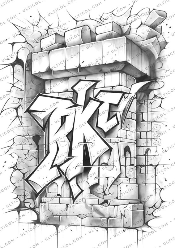 Graffiti World Coloring Page Beautiful Graffiti Coloring Page 25