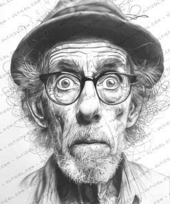 Funny Grandpa Coloring