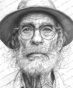 Funny Grandpa Coloring