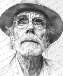 Funny Grandpa Coloring