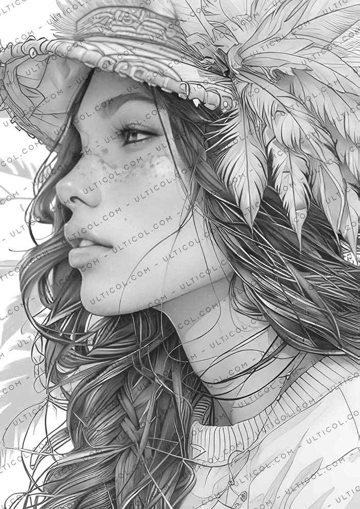 Bohemian Beauties Coloring