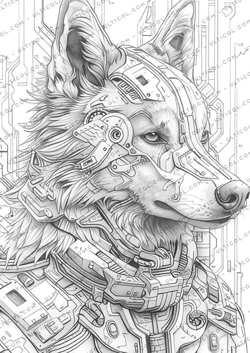 Futuristic Animals Coloring