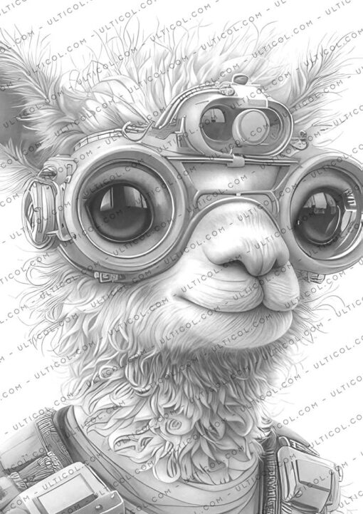 Futuristic Animals Coloring