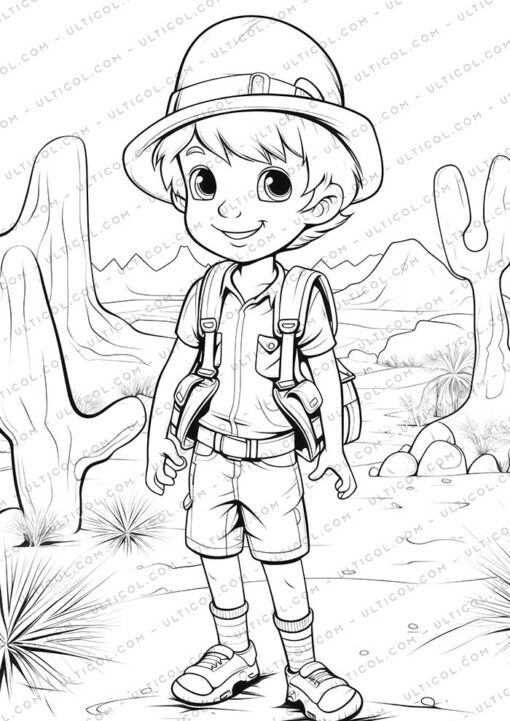 School Fashion Grayscale Coloring Pages