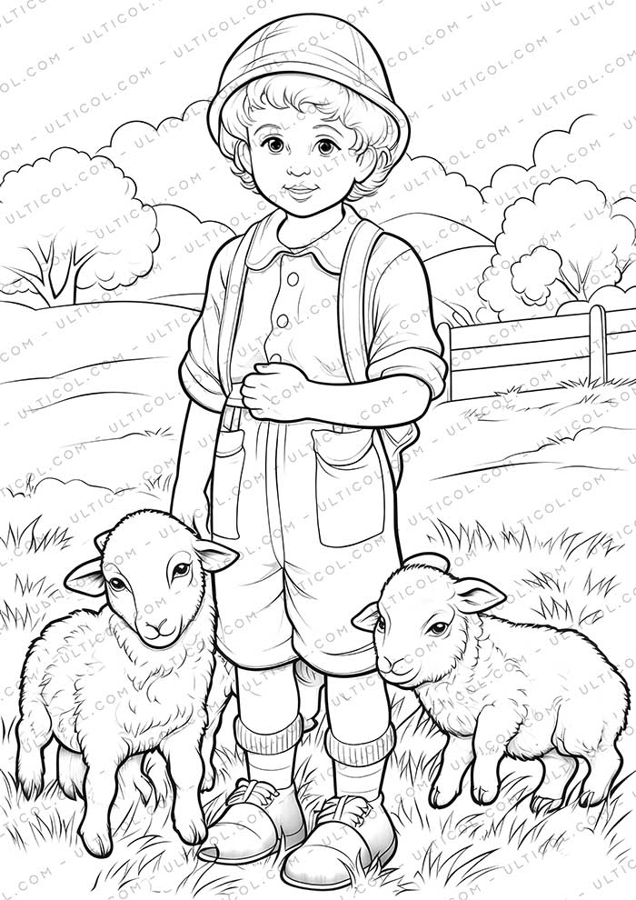 School Fashion Grayscale Coloring Pages