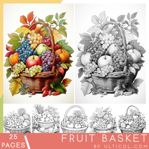 Fruit Basket Coloring