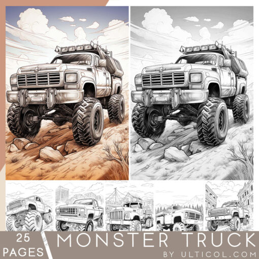 monster truck Coloring