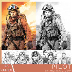 Pilot Coloring Pages