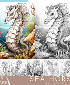 Sea horse Coloring