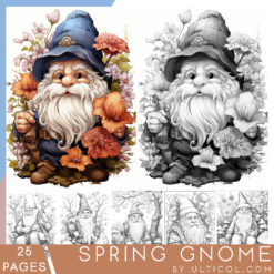 Spring gnome Coloring