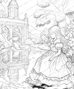 Alice's Adventures in Wonderland Coloring Pages