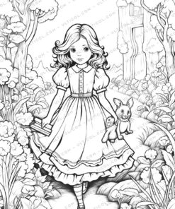 Alice's Adventures in Wonderland Coloring Pages