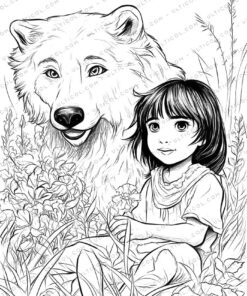 The Jungle Book Grayscale Coloring Pages