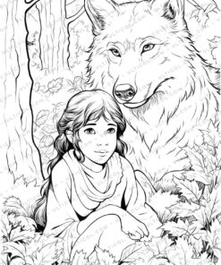 The Jungle Book Grayscale Coloring Pages