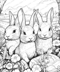 Peter Rabbit Grayscale Coloring Pages